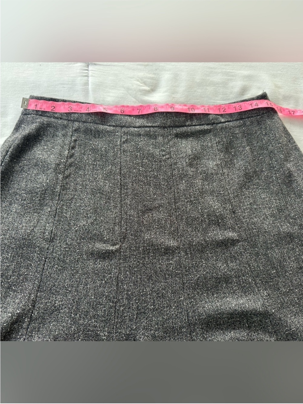 East 5th Women’s Classic Charcoal A-Line Midi Fall Panel Skirt - Picture 3 of 5